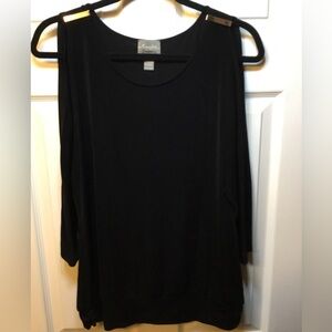 Chico’s Travelers Open Shoulder Top Sz 1 (10)